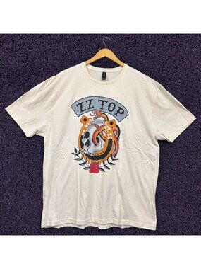 ZZ Top The Big One Tour 2026 Americana Tattoo T-Shirt 2XL